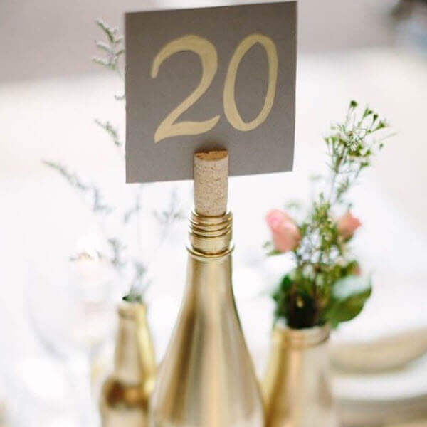 Wine Cork Wedding Ideas - Table Numbers