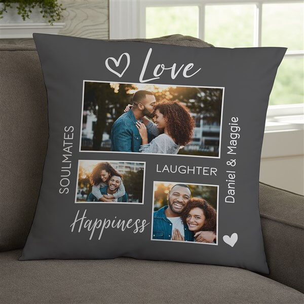 Romantic Photo Gift Ideas with photo throw pillow