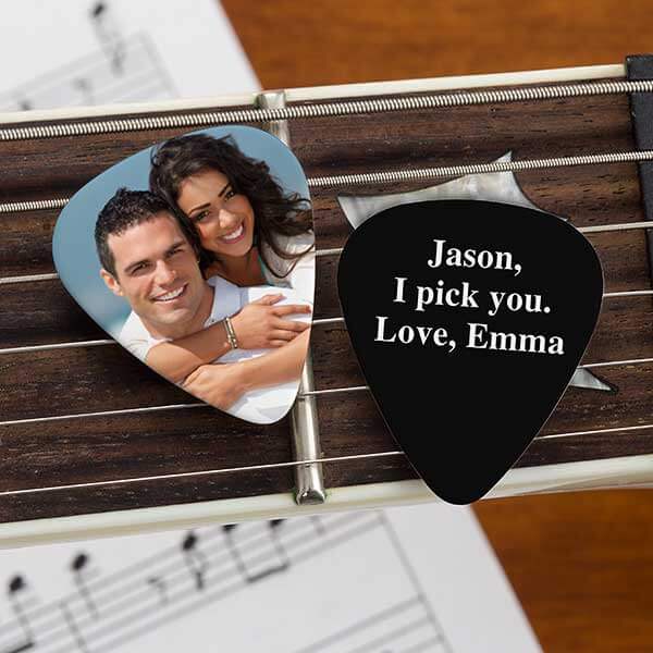 Romantic Photo Gift Ideas with photo guitar pick
