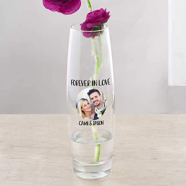 Romantic Photo Gift Ideas with photo vase