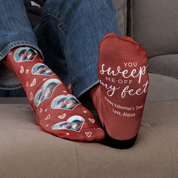 Romantic Photo Gift Ideas with photo socks