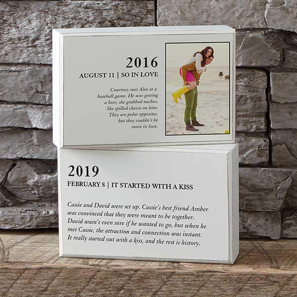 Romantic Photo Gift Ideas with photo wood blocks