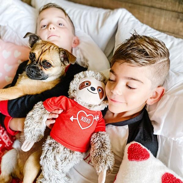 valentine's gift ideas for kids Valentine's Day Sloth Stuffed Animal