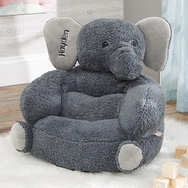 first birthday gift ideas with plush elephant chair