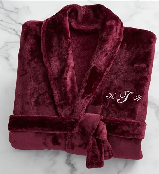 birthday gifts for capricorn with Personalized Luxury Fleece Robe
