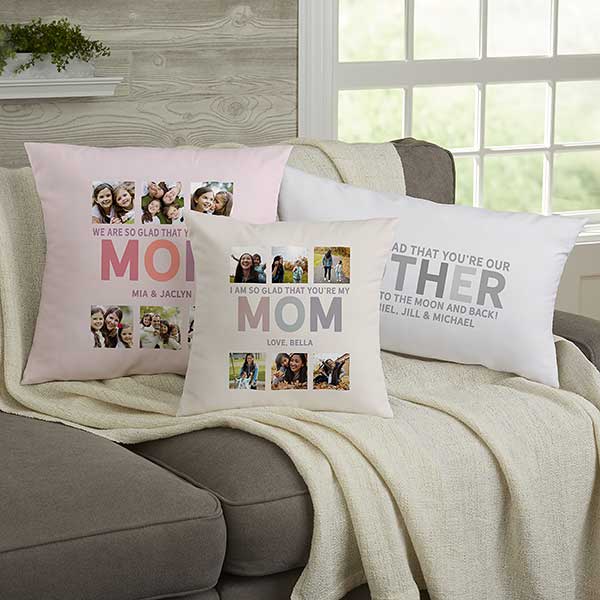 mothers day gift ideas with personalized pillows