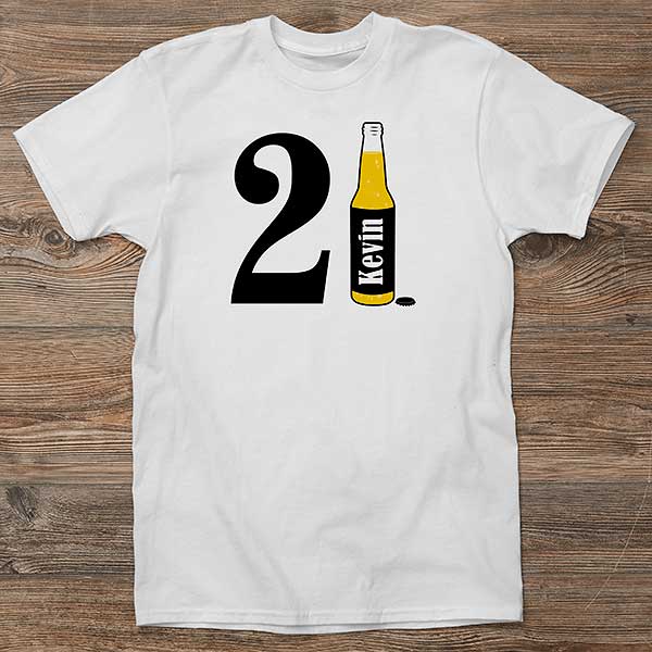 21st birthday gift ideas 21st Birthday Personalized Adult Shirt