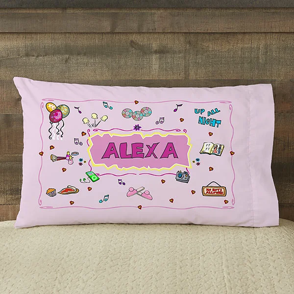 Summer Camp Checklist with personalized pillow case