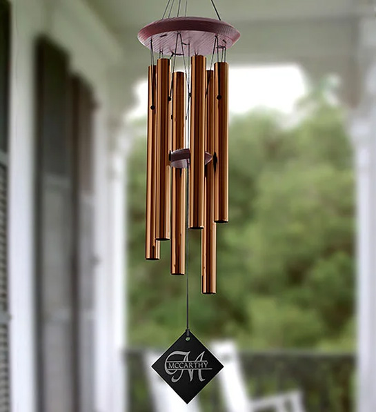 front porch ideas with Personalized Wind Chimes