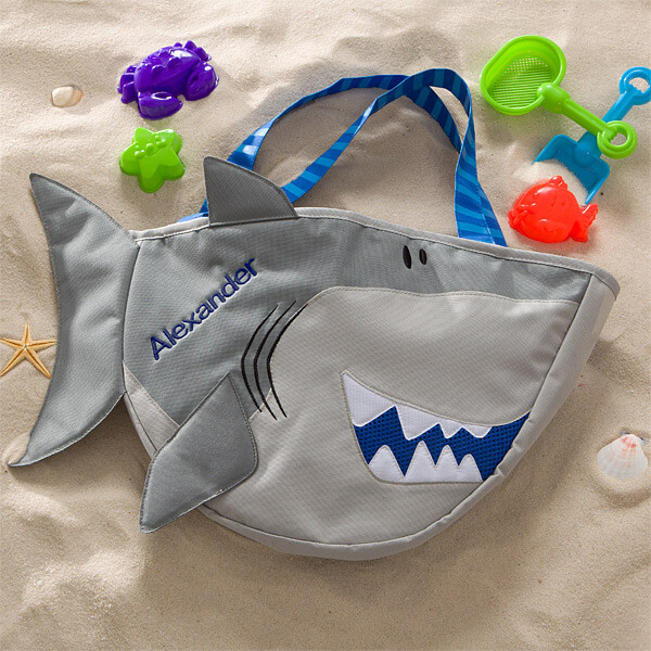 summer gifts for kids Shark Beach Tote with Toy Set