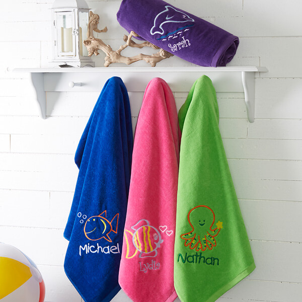 summer gifts for kids kids personalized beach towels