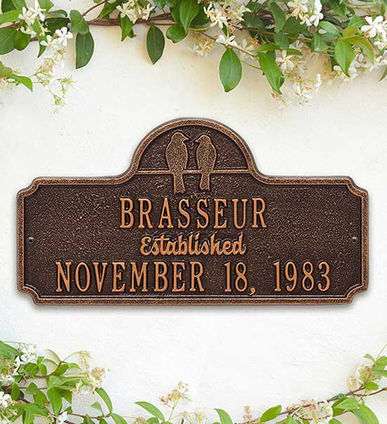 anniversary gift guide house plaque 1