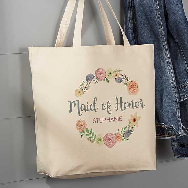 bridesmaid box tote bags