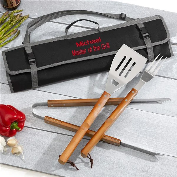 camping gifts BBQ Tool Set and Carry Tote