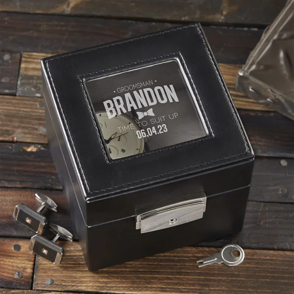 groomsmen gift ideas with watch box