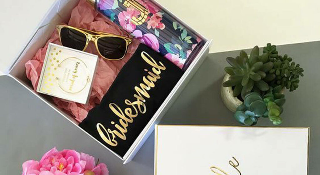 bridesmaid gift ideas with will you be my bridesmaid box idea
