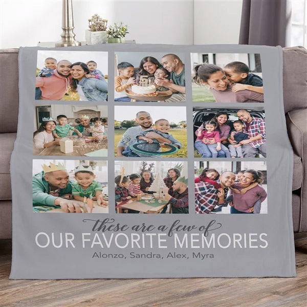grandparents day gift ideas Personalized Photo Blanket