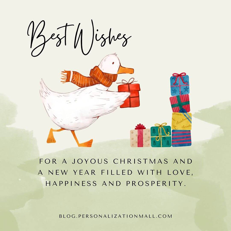 christmas card messages with best wishes for a joyous christmas and a new year filled
