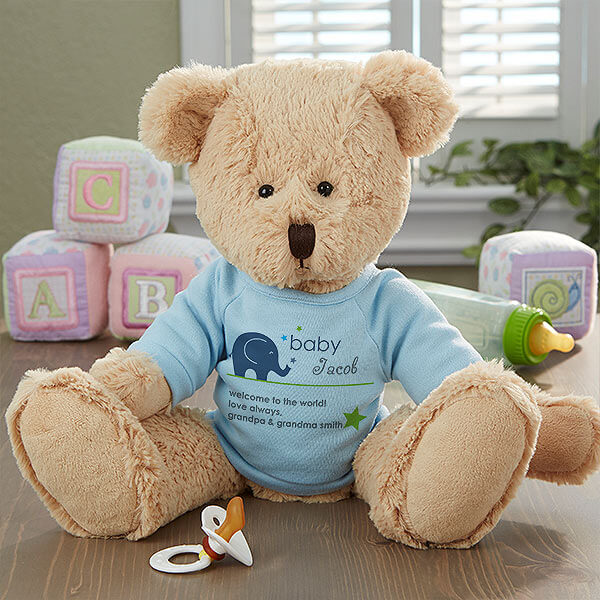 see and sip gifts Personalized Baby Teddy Bear
