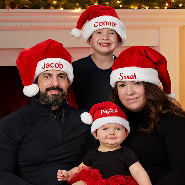 stocking stuffer ideas family santa hats
