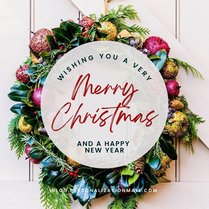 christmas card messages with wishing you a very merry christmas and a happy new year