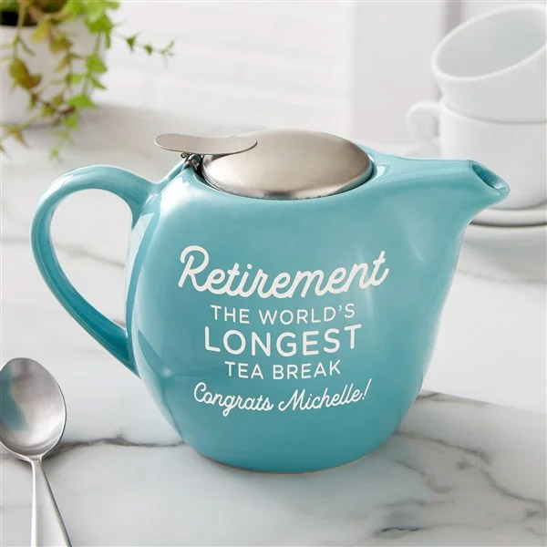 retirement gift ideas personalized Retirement Teapot