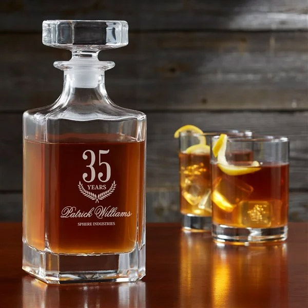 retirement gift ideas personalized Royal Decanter