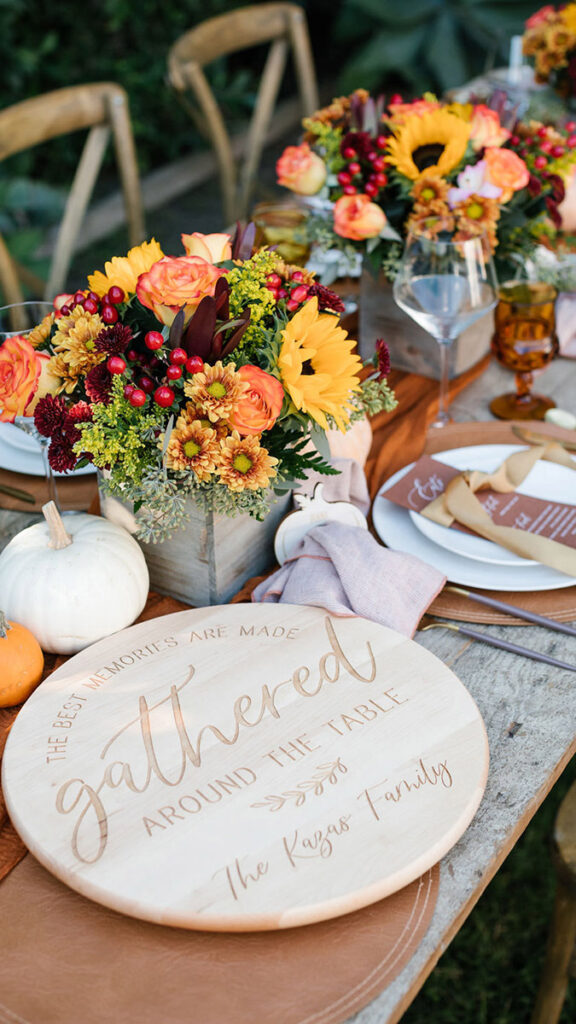 decorating your home for thanksgiving with tablescape