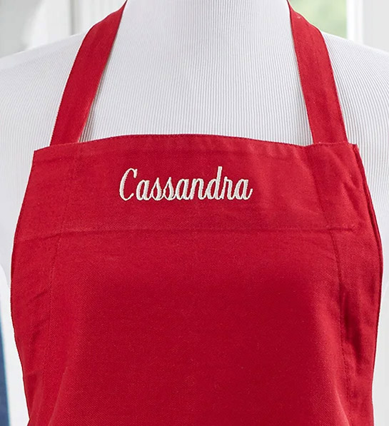 christmas gifts for mom Embroidered Kitchen Apron