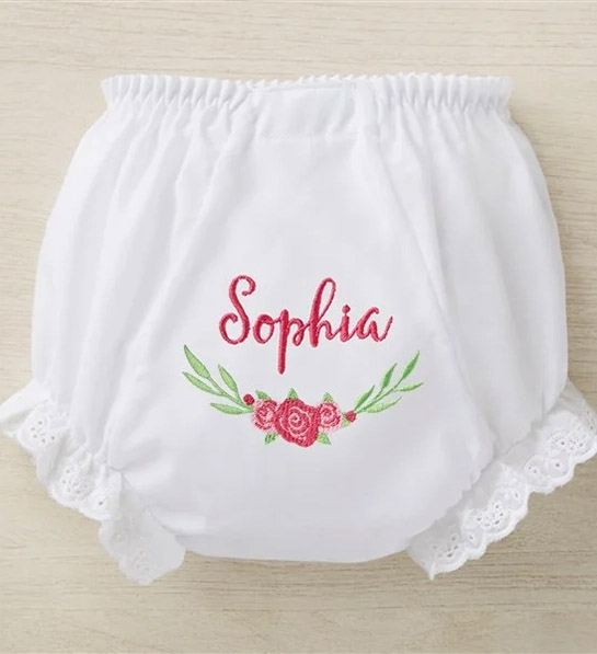 baby registry must haves floral embroidered diaper cover