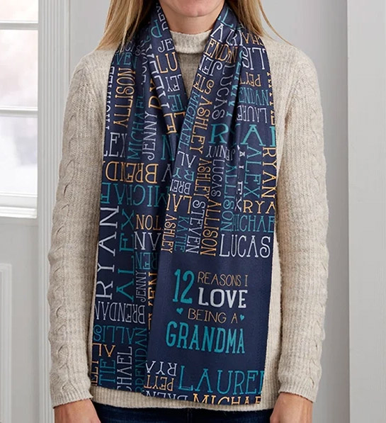 retirement gifts for women Personalized Womens Fleece Scarf
