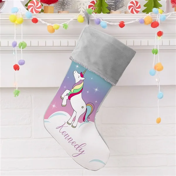 unicorn gifts unicorn christmas stocking