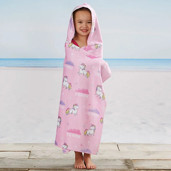 unicorn gifts unicorn hooded beach and pool towel