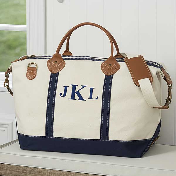 high school graduation gifts Embroidered Canvas Duffel