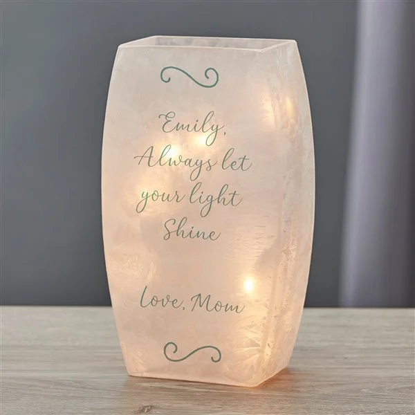 high school graduation gifts Frosted Tabletop Light 1