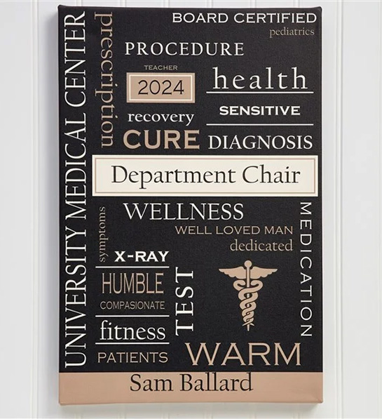 ways to honor nurses Medical Professionals Personalized Canvas Print