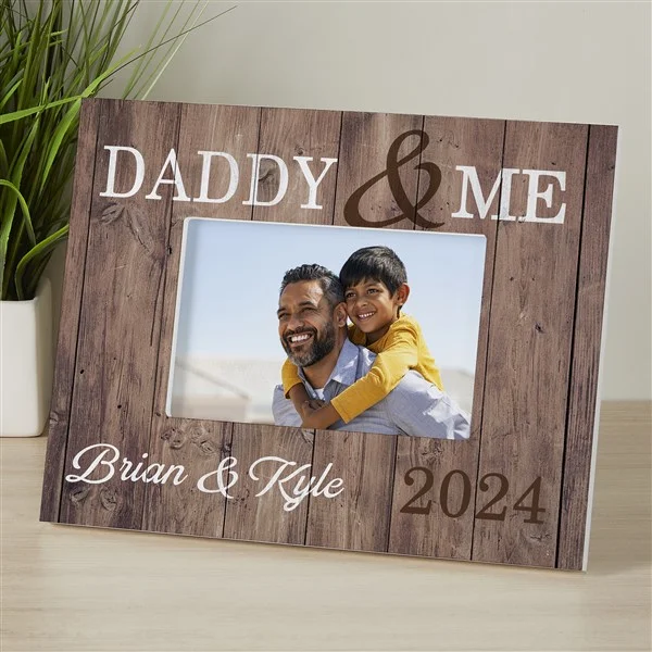Fathers Day Gifts from Kids daddy and me picture frame