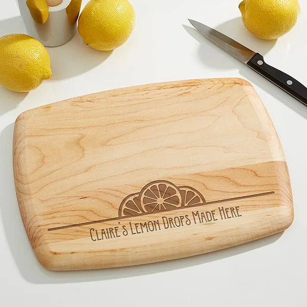 entertaining essentials Personalized Maple Bar Board