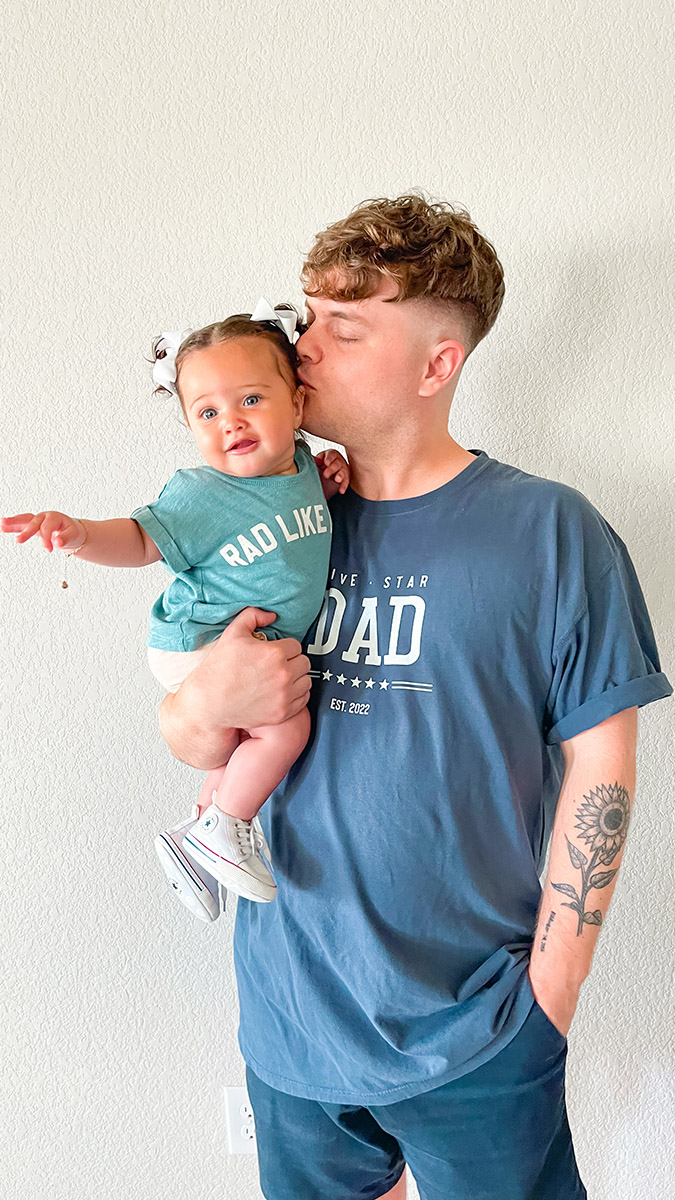 first time dad gifts matching t shirts