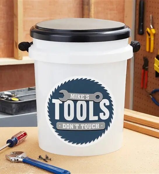 gifts for co-workers personalized tool bucket seat