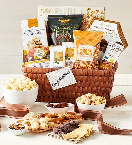 retirement wishes gift basket