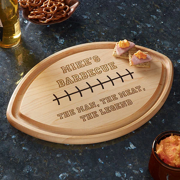 40th birthday gift ideas Football Shaped Cutting Board