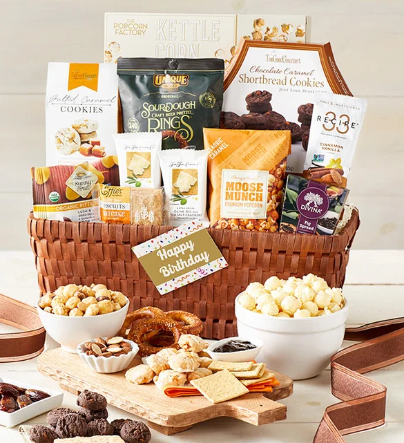 40th birthday gift ideas Happy Birthday Gift Basket