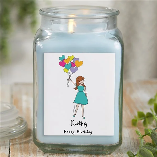 40th birthday gift ideas Linen Candle Jar