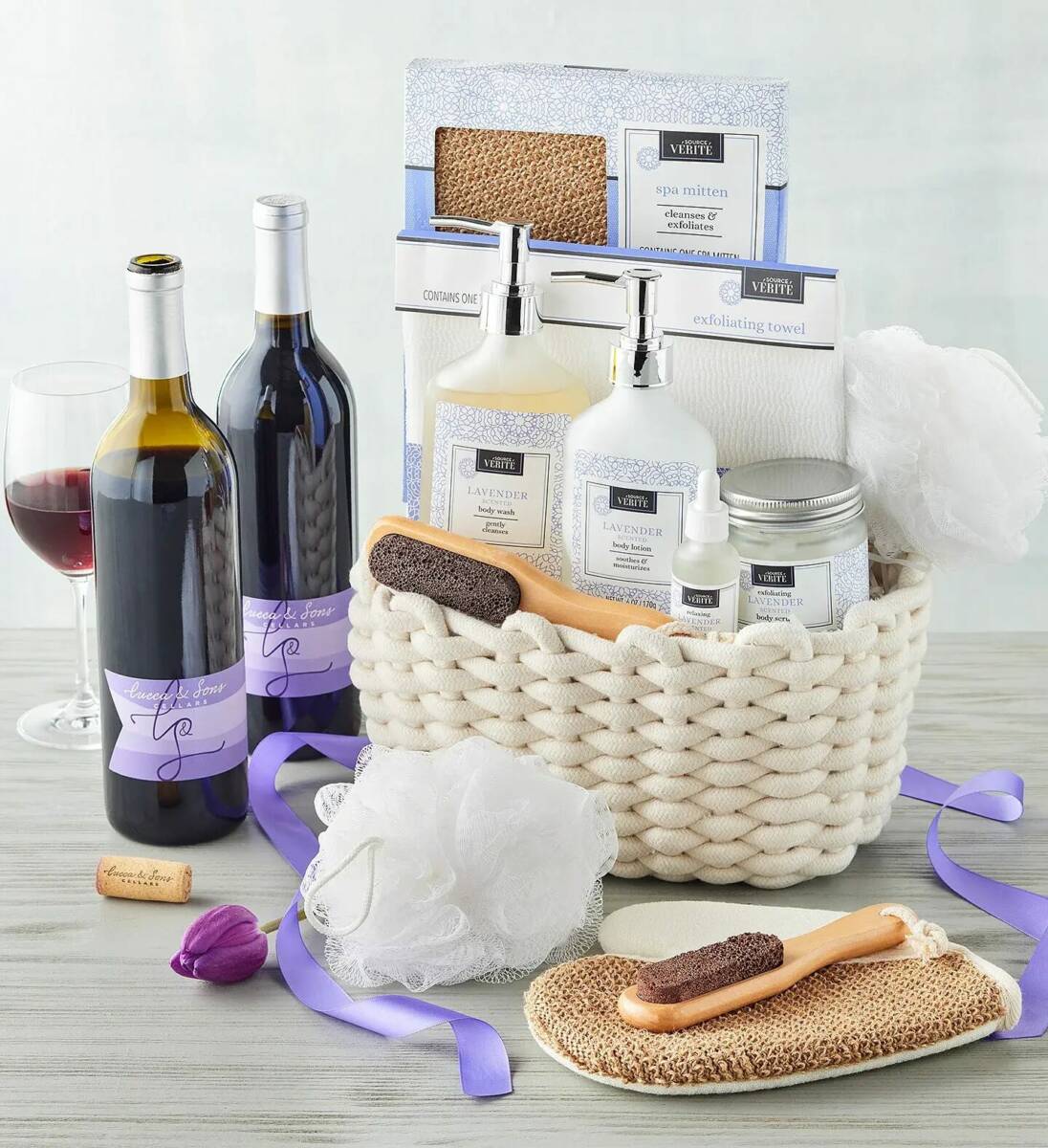 push present ideas spa gift basket