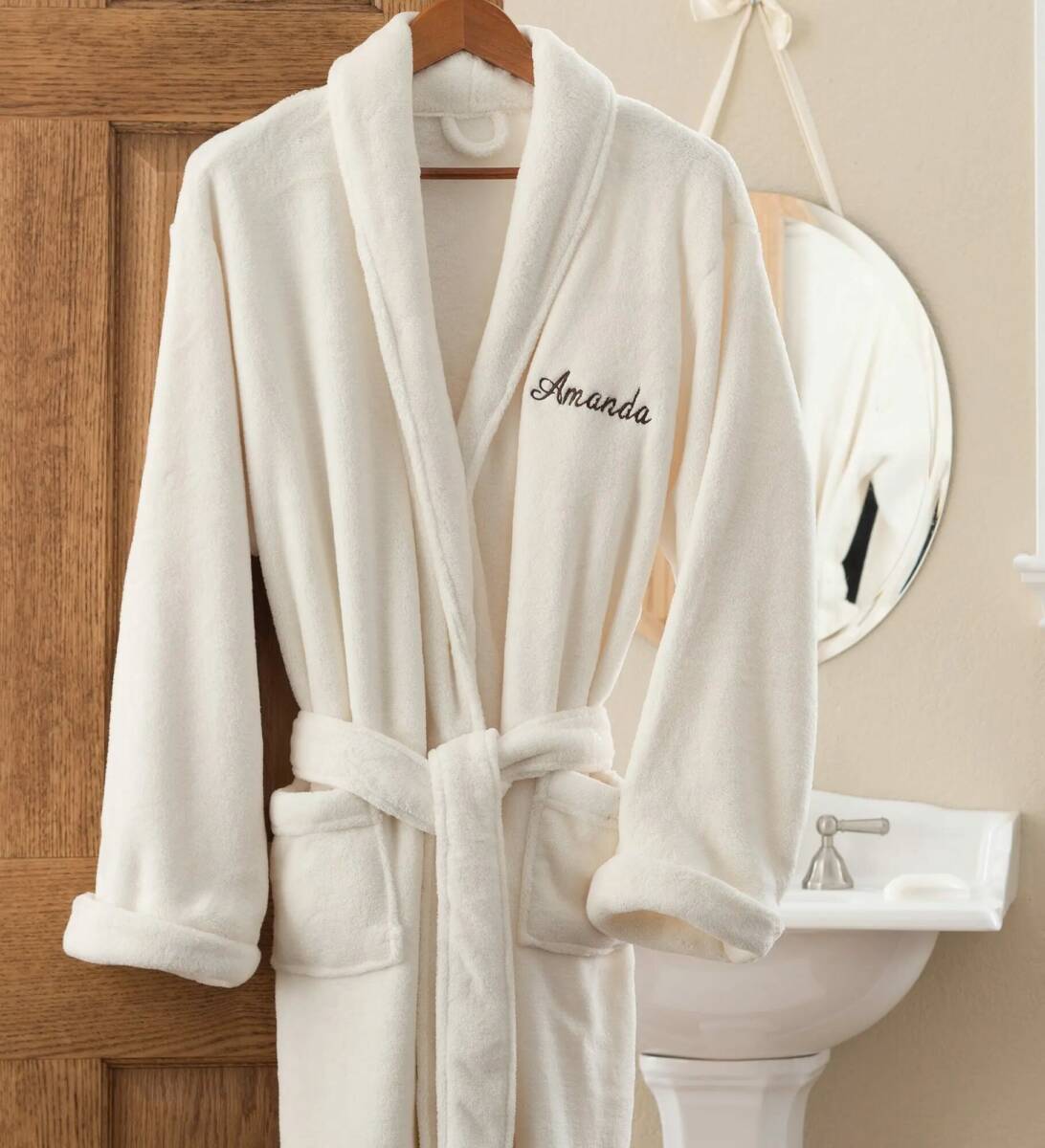 push present ideas fleece robe