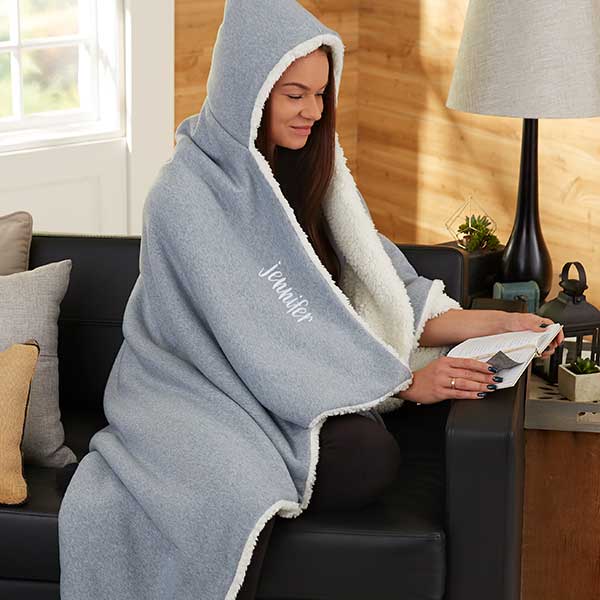 types of blankets Hooded Blanket