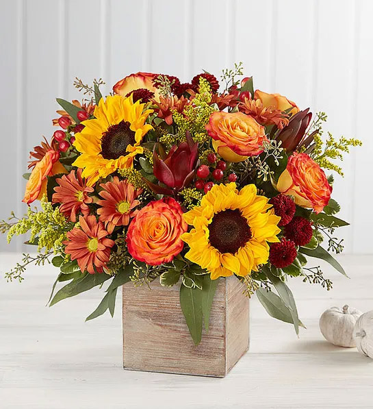 thanksgiving host gifts Harvest Glow Bouquet