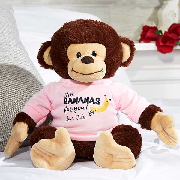 funny valentines gifts Plush Monkey