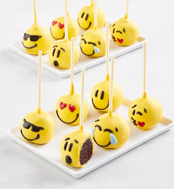 funny valentines gifts emoji cake pops